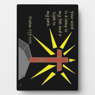 Faith series Psalm 119:105 Scripture Plaque Fotoplaat