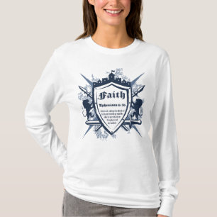 Faith Shield Christelijk Faith Bible Verse Ephesia T-shirt