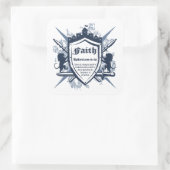 Faith Shield Christelijk Faith Bible Verse Ephesia Vierkante Sticker (Tas)