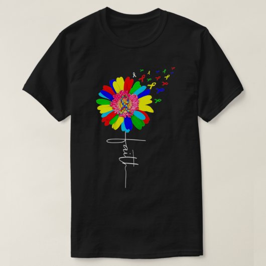 Faith shirt Autism Autistic Gifts Autism Awareness (Design voorkant)