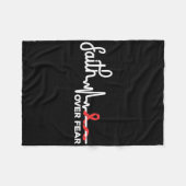 Faith- Sikkelcelanemie Awareness Supporter RIBB Fleece Deken (Voorkant (Horizontaal))