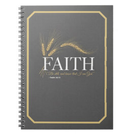 "Faith" Statement Journal - Minimalist Typography  Notitieboek