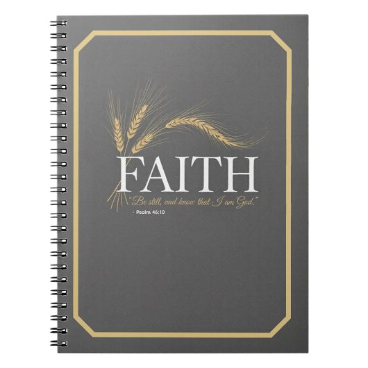 "Faith" Statement Journal - Minimalist Typography  Notitieboek (Voorkant)