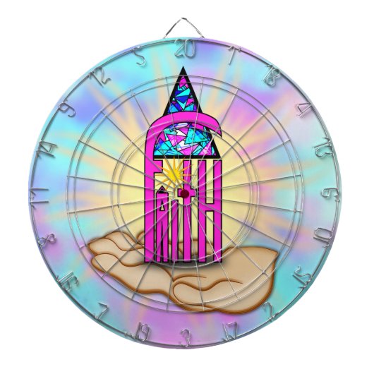 Faith ~ Steeple Dartbord (Voorkant)