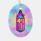 Faith ~ Steeple Keramisch Ornament (Achterkant)