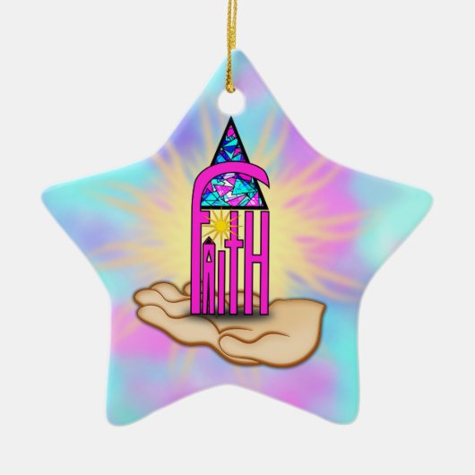 Faith ~ Steeple Keramisch Ornament (Voorkant)