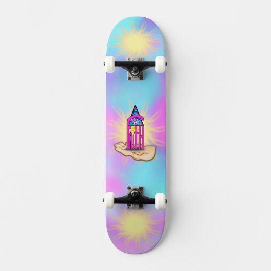 Faith ~ Steeple Persoonlijk Skateboard (Voorkant)