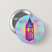 Faith ~ Steeple Ronde Button 5,7 Cm (Voorkant /achterkant)