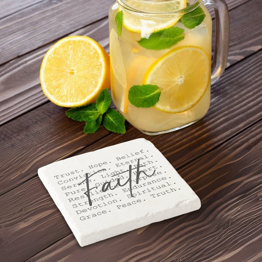 Faith Stenen Onderzetter