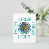 Faith Strength Courage Hope CRPS RSD Briefkaart (Staand voorkant)