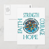 Faith Strength Courage Hope CRPS RSD Briefkaart (Voorkant / Achterkant)