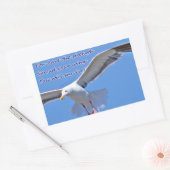 Faith & Strength_ Rechthoekige Sticker (Envelop)