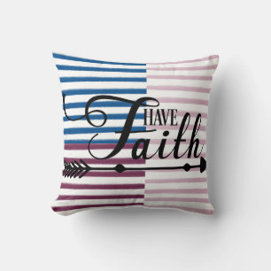 Faith Striped Reversible Pillow Kussen