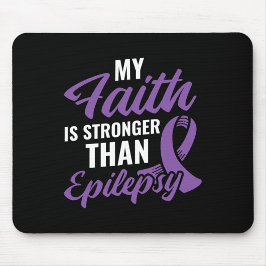 Faith Stronger dan Epilepsy Epilepsy Awareness Pa Muismat (Voorkant)