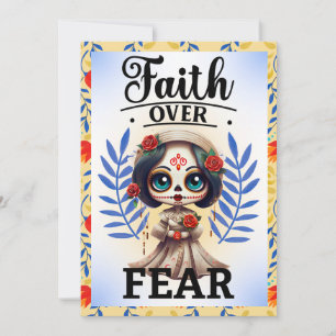 Faith Sugar Skull Bedankkaart