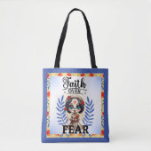 Faith Sugar Skull Tote Bag (Voorkant)