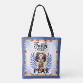 Faith Sugar Skull Tote Bag (Achterkant)