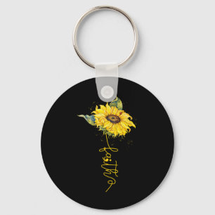 Faith Sunflower Komma Punt Komma Preventie Zelfmoo Sleutelhanger