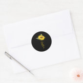 Faith Sunflower Semicolon Suicide Prevention Aware Ronde Sticker (Envelop)