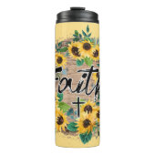 Faith/Sunflower Sublimation Thermosbeker (Voorkant)