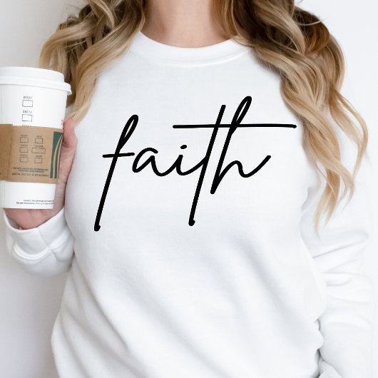 Faith Sweatshirt Womens Christelijk Inspirerend