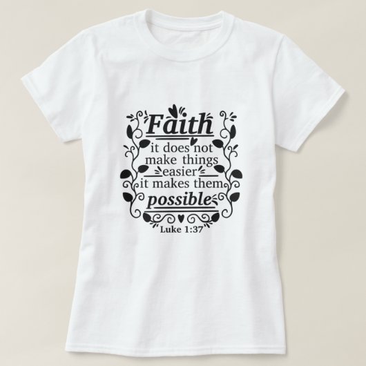 FAITH T-SHIRT (Design voorkant)