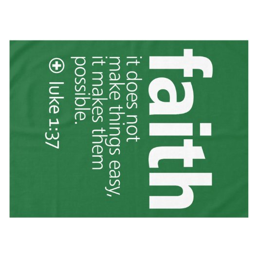 Faith Tafelkleed (Voorkant (Horizontaal))