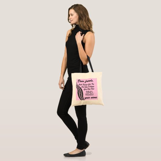 Faith Teaches - Tote Bag (Voorkant (model))