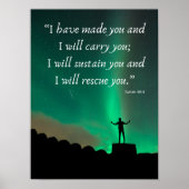 Faith That Never Fades –  Isaiah 46:4 Poster (Voorkant)