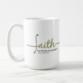 Faith to move Mountains  Koffiemok (Links)
