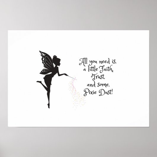 Faith Trust Pixie Dust Poster (Voorkant)