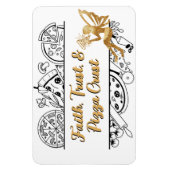 Faith Trust & Pizza Korst | Cruise deurmagneet Magneet (Verticaal)