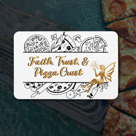 Faith Trust & Pizza Korst | Cruise deurmagneet Magneet
