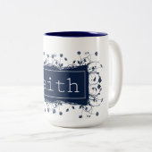 Faith Tweekleurige Koffiemok (Voorkant rechts)