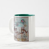 Faith Tweekleurige Koffiemok (Voorkant links)