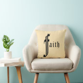 Faith typografie ontwerp kussen (Stoel)
