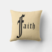 Faith typografie ontwerp kussen (Achterkant)