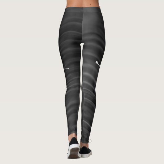 Faith Typography Christelijk Black and White Moder Leggings (Achterkant)