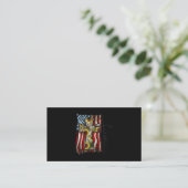 Faith USA American Flag Christelijk Cross Jesus Su Visitekaartje (Staand voorkant)