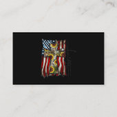 Faith USA American Flag Christelijk Cross Jesus Su Visitekaartje (Achterkant)