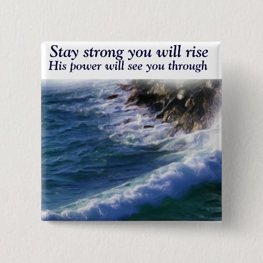 Faith_ Vierkante Button 5,1 Cm (Voorkant)
