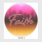 Faith Vorname Name golden pink Aufkleber Sticker (Vel)