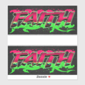 Faith Vorname Name Graffiti Aufkleber Sticker (Vel)