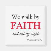 Faith Walk Bold en Trendy Magneet (Voorkant)