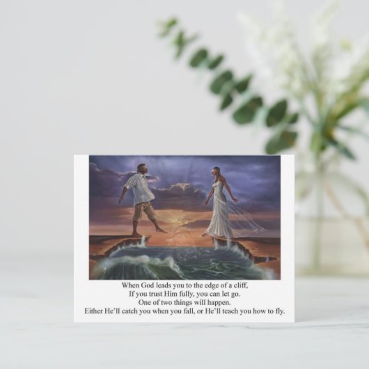 Faith Walk Briefkaart (Staand voorkant)