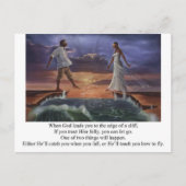 Faith Walk Briefkaart (Voorkant)