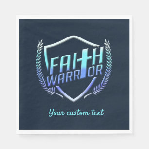 Faith Warrior Christelijk Blue Paars Ombre Servet