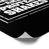 Faith Weights and Protein Shakes Funny Fitness Poster (Hoek)