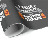 Faith Weights Christelijk Gym Humor-oefening Cadeaupapier (Rol Hoek)