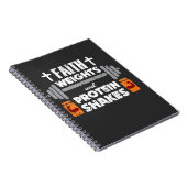 Faith Weights Christelijk Gym Humor-oefening Notitieboek (Rechterzijde)